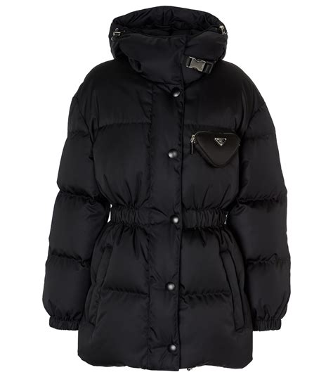 leather effect down jacket prada|Prada Livermore.